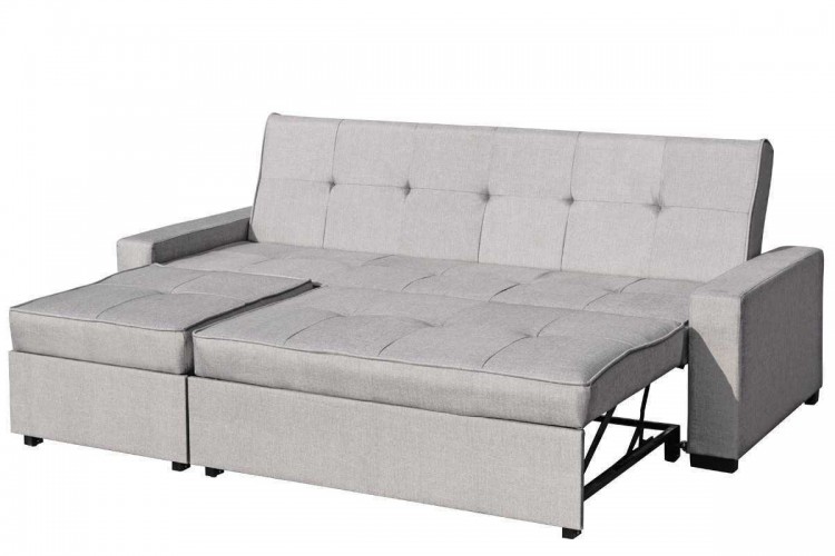 Sleep Design Seattle Grey Fabric Sofa Bed by UK Bed Store