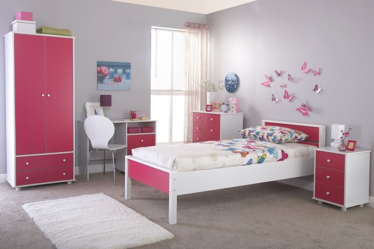 Gfw Miami Pink 5 Piece Bedroom Furniture Set By Gfw
