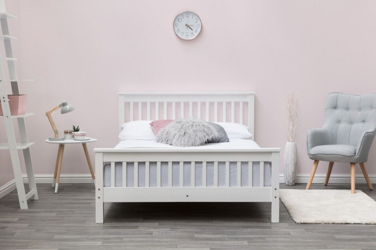 Html Layout Using Frames | sleep design adlington 4ft6 double white wooden bed frame Html Layout Using Frames | sleep design adlington 4ft6 double white wooden bed frame