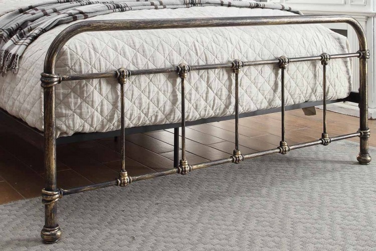 Sleep Design Burford 4ft Small Double Rustic Metal Bed Frame by Sleep Design Sleep Design Burford 4ft Small Double Rustic Metal Bed Frame by Sleep Design