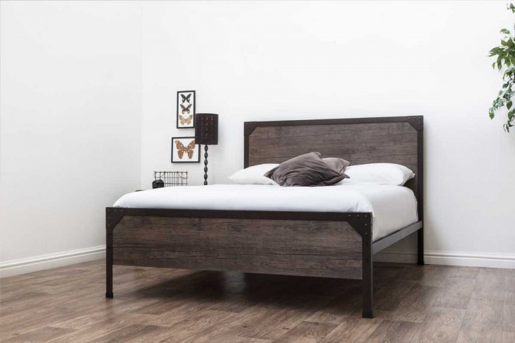 Sleep Design Marlow 4ft6 Double Wood, Wood Around Metal Bed Frame