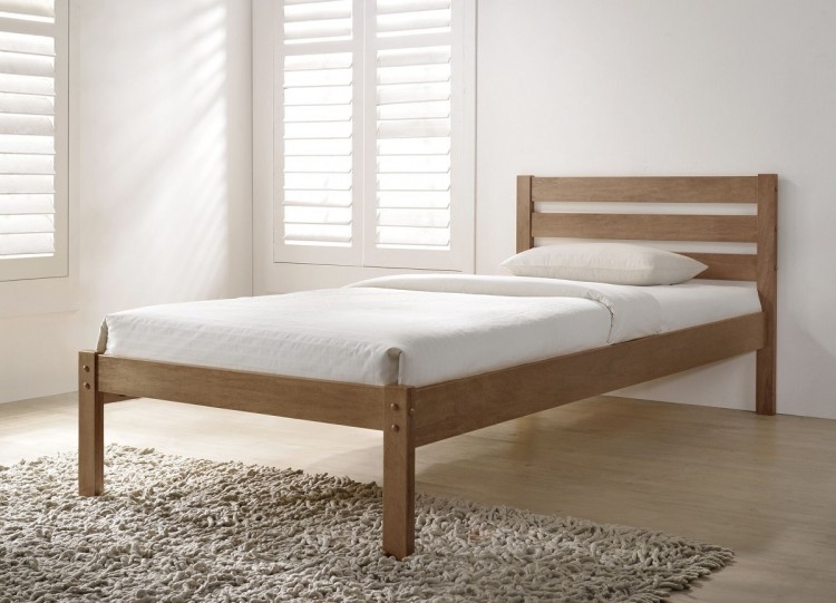 Flintshire Eco 3ft Single Oak Finish Wooden Bed In A Box by Flintshire