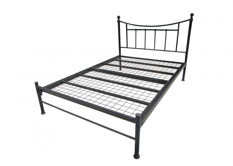 Metal Beds Bristol 4ft Small Double Black Gloss Metal Bed Frame by