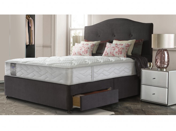 Sealy Pearl Wool 4ft Small Double Divan Bed by Sealy