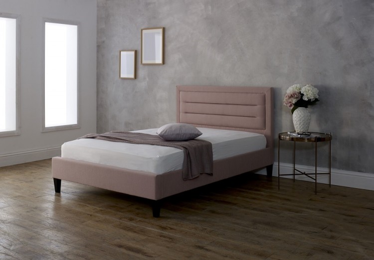 Limelight Picasso 3ft Single Pink Fabric Bed Frame by Limelight Beds
