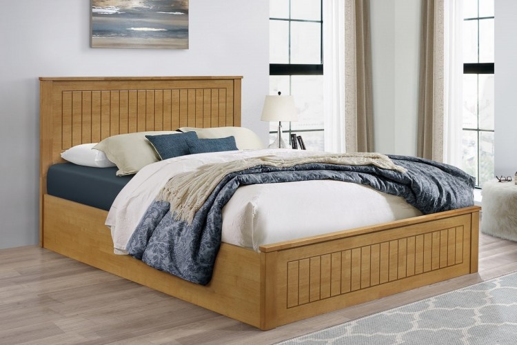 Birlea Fairmont 5ft Kingsize Wooden Ottoman Bed Frame In Oak by Birlea