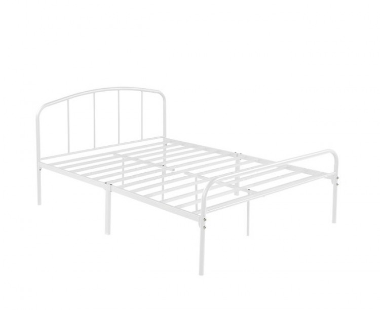 LPD Milton 4ft Small Double White Metal Bed Frame by LPD Furniture
