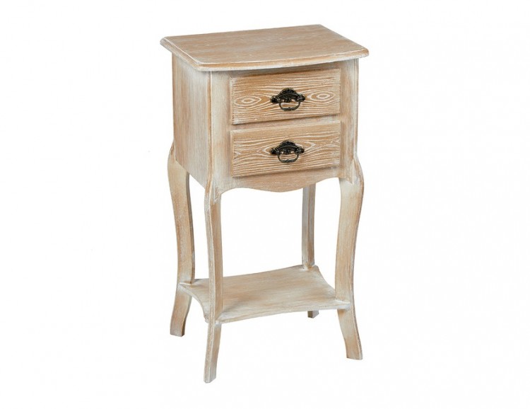 LPD Provence Weathered Oak Finish Side Table by LPD Furniture