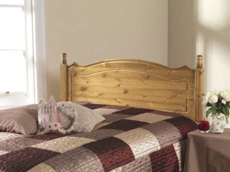 Friendship Mill Boston 4ft6 Double Pine Wooden Headboard by Friendship Mill