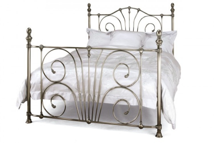 serene jessica 6ft super kingsize nickel metal bed frame by serene furnishings - Metal Frames For Beds serene jessica 6ft super kingsize nickel metal bed frame by serene furnishings - Metal Frames For Beds