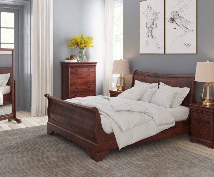 Willis and shop gambier sleigh bed