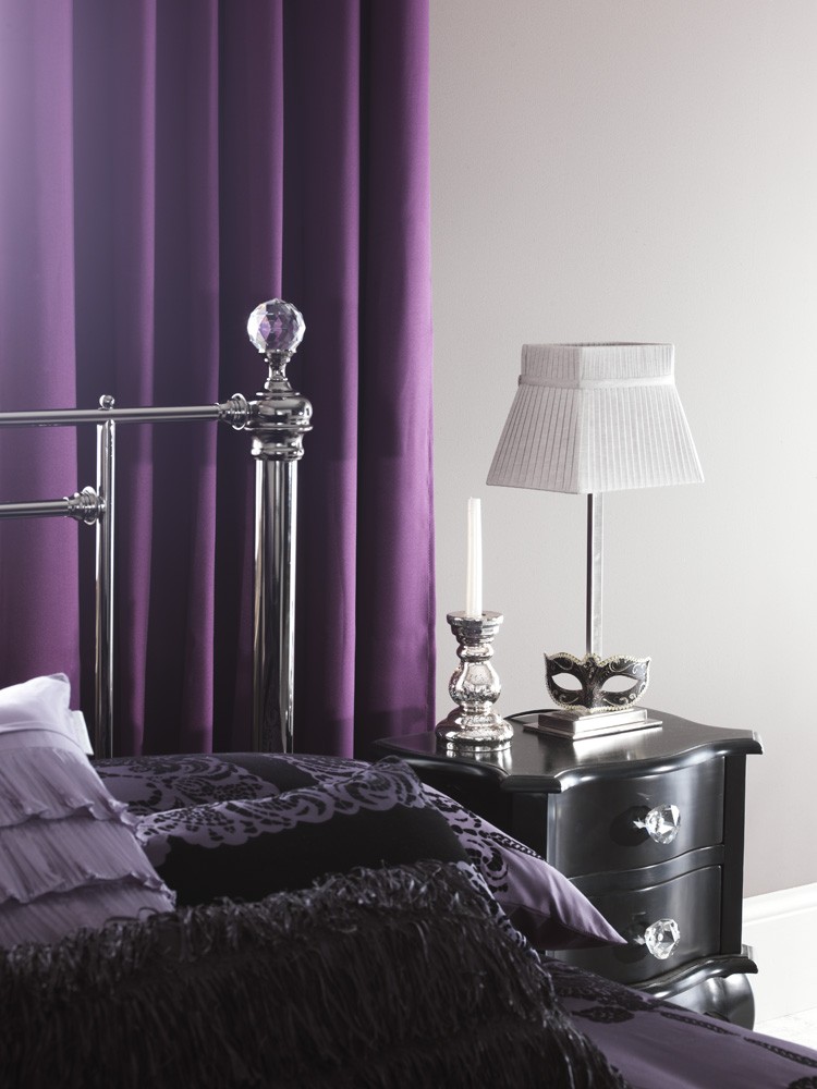 Nickel Bed Frame With Crystals Nickel Bed Frame With Crystals