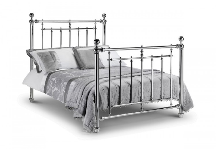 Julian Bowen Empress 5ft King Size Chrome Metal Bed Frame ...