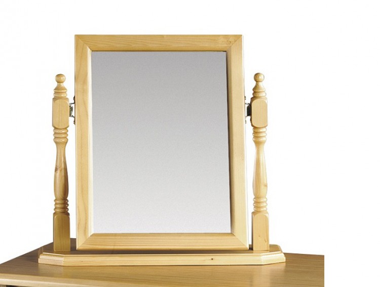 Julian Bowen Pickwick Pine Wooden Dressing Table Mirror by Julian Bowen
