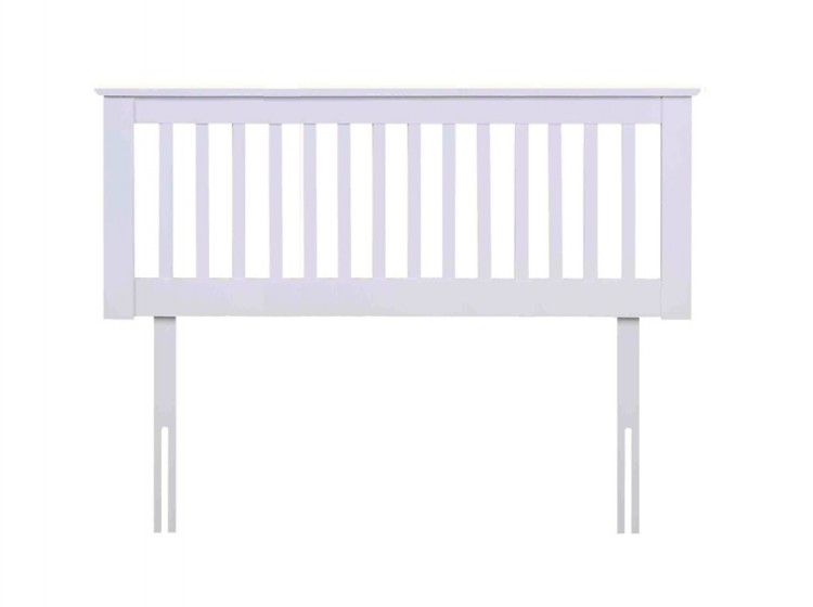 Flintshire Pentre 4ft Small Double White Wooden Headboard by Flintshire