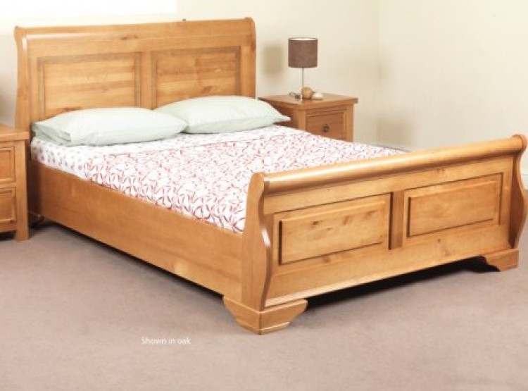 Sweet Dreams Jackdaw 5ft Kingsize Oak Finish Wooden Bed Frame by Sweet