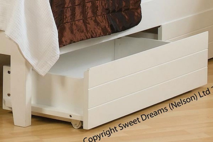 Sweet Dreams White Painted Finish Under Bed Drawers (2 Drawers) Bundle