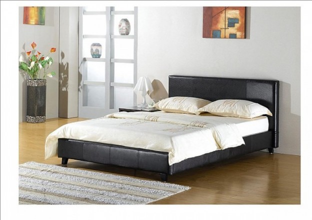 cheap leather beds